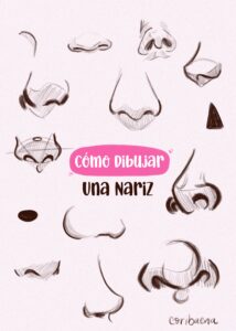 cómo dibujar una nariz