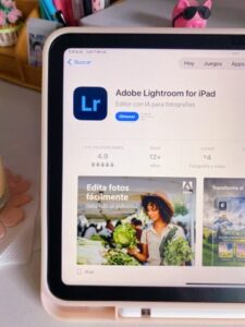 lightroom app para editar en ipad